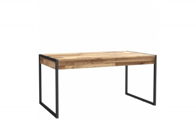 Стол обеденный HUDT403-D76 Hud FORTE Бетон темно серый | дуб