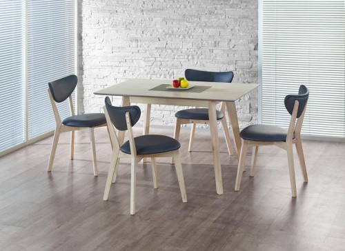 Обеденный стол Halmar Iglo 120x75x75 см White wash