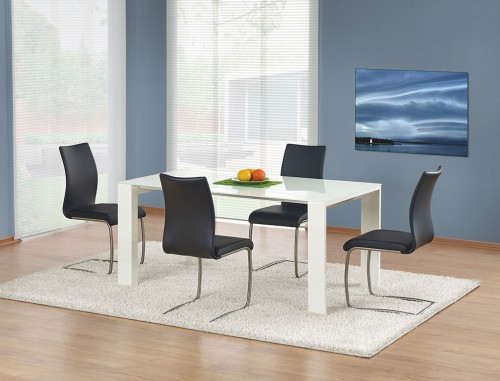 Стеклянный обеденный стол Halmar Jonas 165x90x76 см Белый