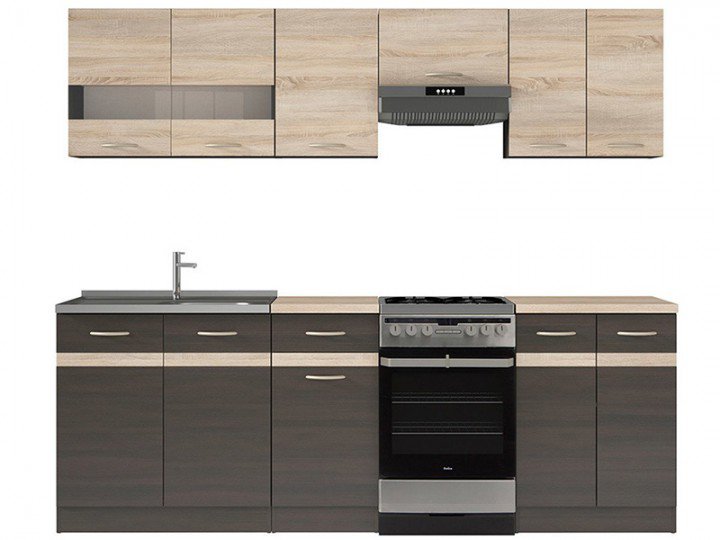 JUNONA LINE 230 Кухня венге/сонома BRW