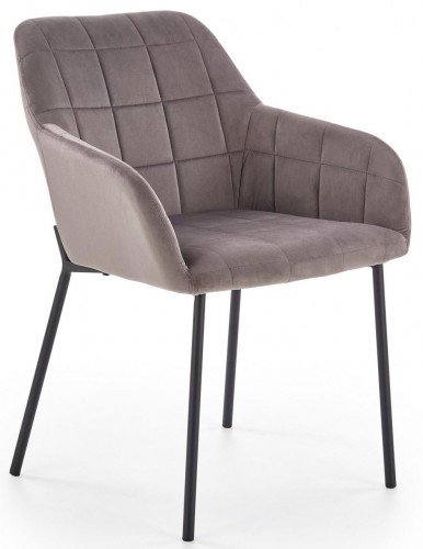 Стілець Halmar K-305 сірий/чорний