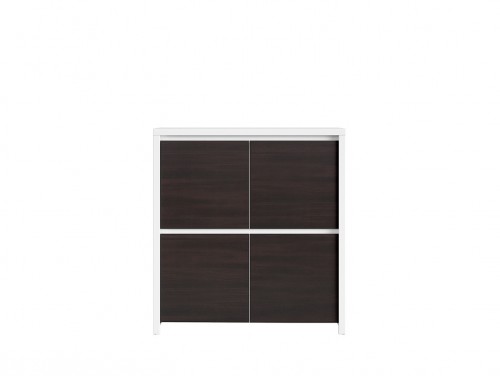 Комод KOM4D Kaspian BRW  білий / венге