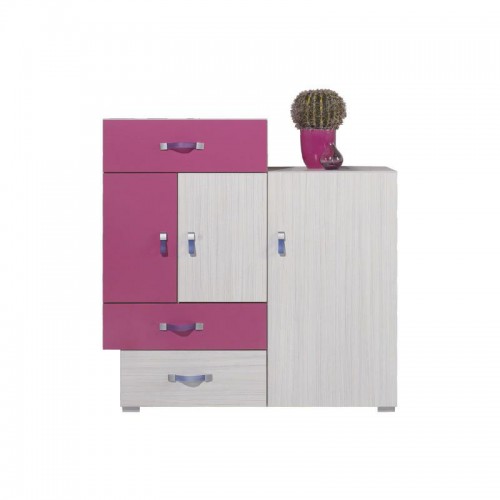 Комод КМ7 Komi Meblar десен komi / голубой или десен komi / розовый
