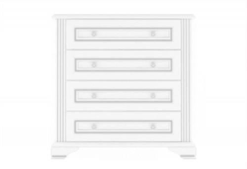 Комод 4S 90 Вайт Гербор ясень снежный / сосна