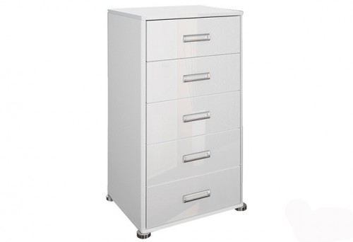 Комод 5шх Bella МіроМарк BL-65-WB Глянець білий