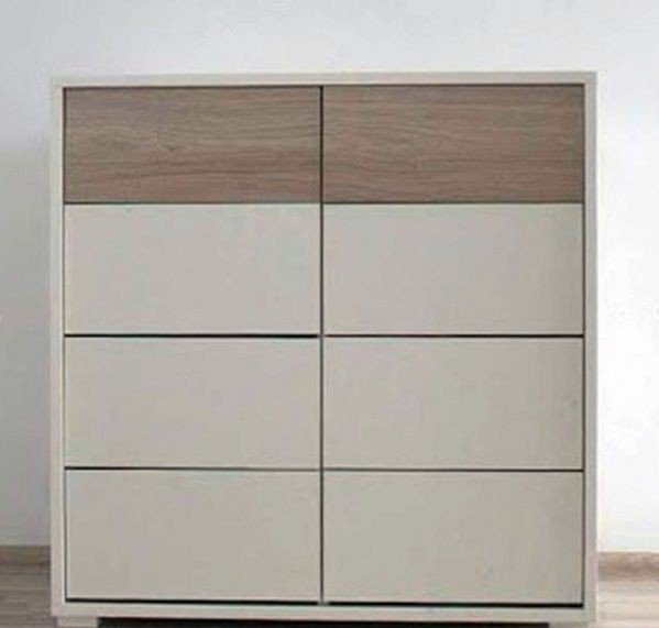 Комод W800 Embawood Грей White / Blackwood satin