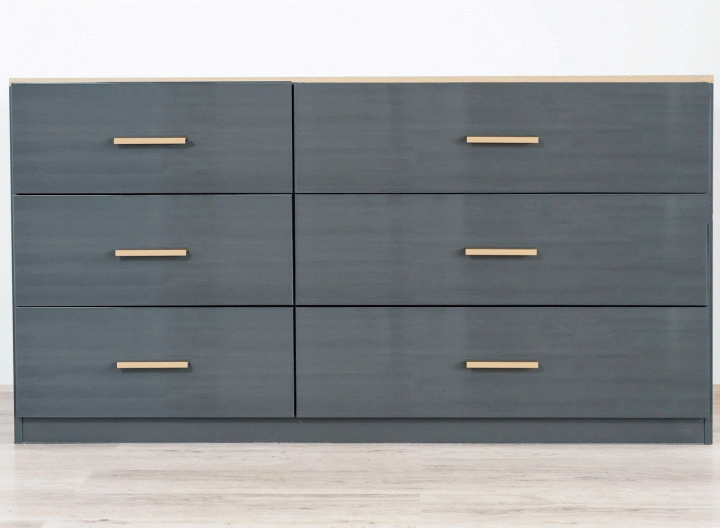 Комод W1600 Embawood Капри Oak sonomo / Grey