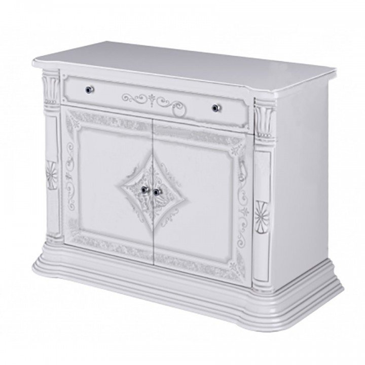 КОМОД Чикаго 2дв CH-22-WB MiroMark белый глянец