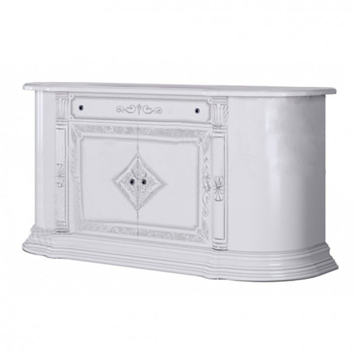 КОМОД Чикаго 4дв CH-24-WB MiroMark белый глянец