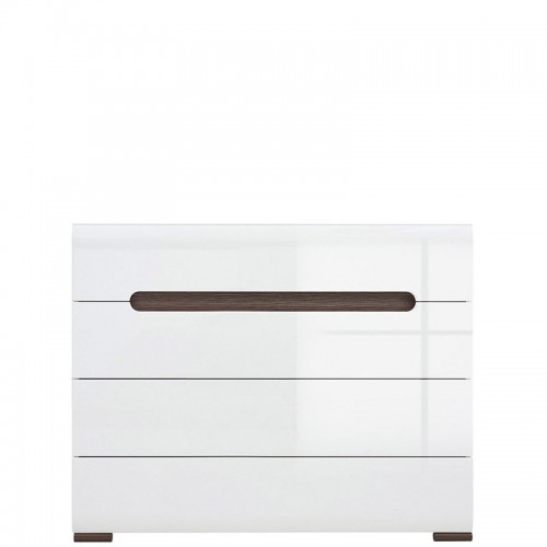 Комод KOM4S/8/11 АЦТЕКА БРВ белый / венге магия