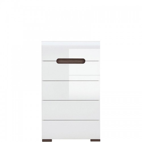​Комод KOM5S/10/6 АЦТЕКА БРВ белый / венге магия