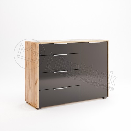 ​КОМОД Рамона 1дв 4шх МироМарк Дуб Крафт/Лава