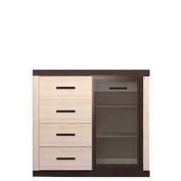 ​Комод 1W4S КАРМЕН Гербор венге магия / дуб родос