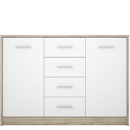 Комод KOM2D4S НЕПО Гербор дуб Сонома / нимфея альба