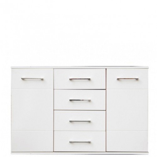 ​Комод KOM2D4S/9/13 АВИЛА БРВ белый / белый глянец