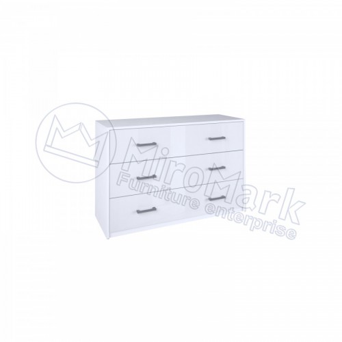 ​КОМОД Рома 3шх МіроМарк білий глянець