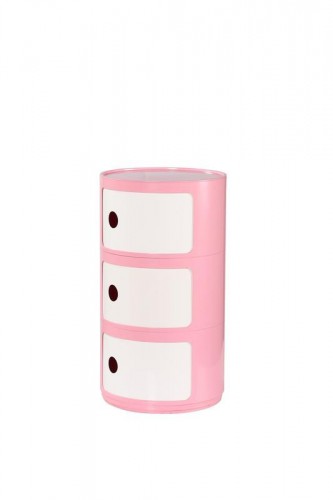 Дитячий комод ALF Halmar рожевий/білий