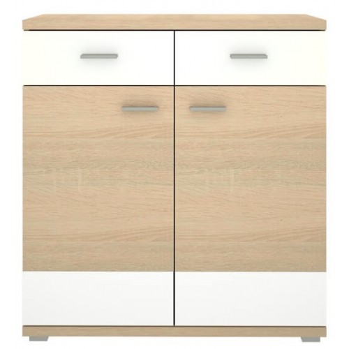 Комод Montreal N Blonski дуб Сонома белый глянец