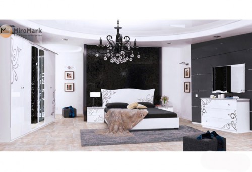 Спальня 6дв Богема МіроМарк BG-106-WB Глянець білий