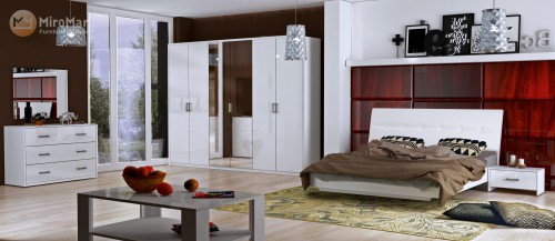 ​Комплект Рома 6дв МіроМарк білий глянець