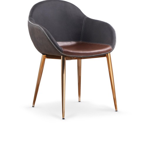 Стілець Halmar K304 Темно-сірий Коричневий