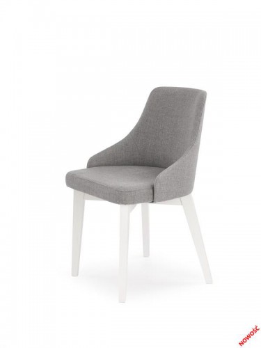 Стілець Halmar Toledo Білий Темно-графітовий