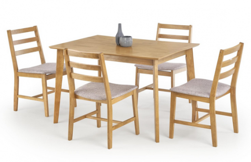 Комплект обідній Halmar Cordoba (стіл + 4 стільця) Дуб