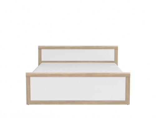 Ліжко Belinda LOZ/160 BRW дуб сонома / білий