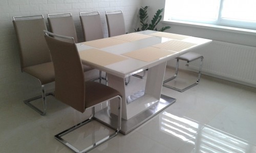 Стол Lauren II 120 (160) х80 Белый