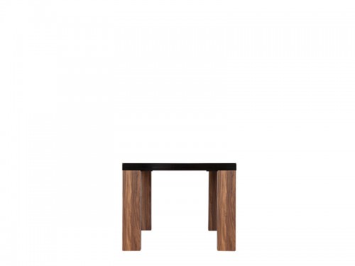 Стіл журнальний LAW / 70 Venom BRW горіх merano / чорний глянець