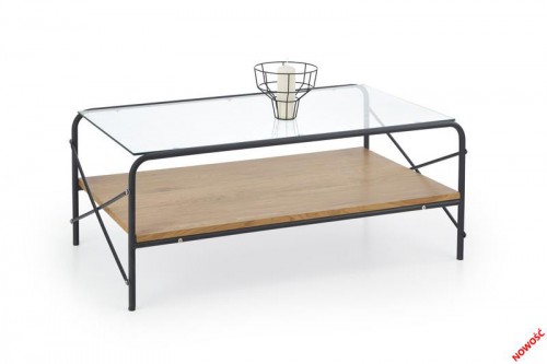 Журнальний столик Halmar CHRISTINA Дуб Золотий Чорний