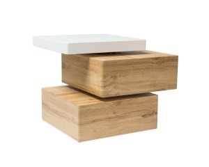 Столик журнальний Signal Rita дуб / білий мат