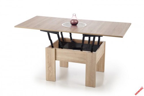 Стол-трансформер журнальный-обеденный HALMAR SERAFIN Дуб Сонома