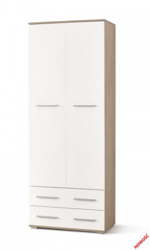 Пенал Halmar LIMA REG-2 Дуб Сонома- Білий