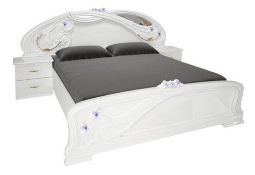 ​ЛІЖКО Лулу 1,8х2,0 з каркасом МіроМарк білий глянець