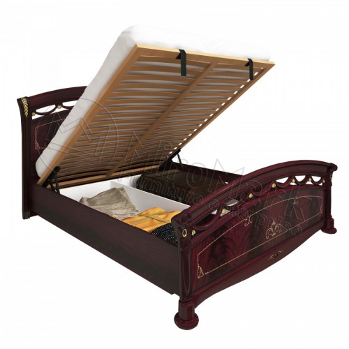 КРОВАТЬ Роселла 1,6х2,0 Подъемное с каркасом Люкс МироМарк Перо Рубино