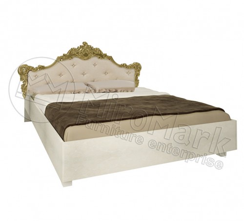 КРОВАТЬ Дженнифер 1,8х2,0 Мягкая спинка с каркасом МироМарк Радика Бежевый