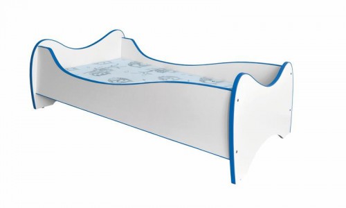 Кровать DUO Halmar белый/синий