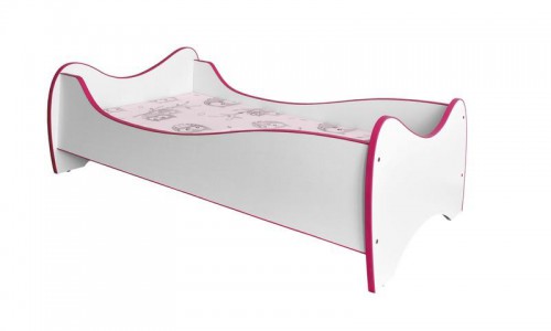 Кровать DUO Halmar белый/розовый