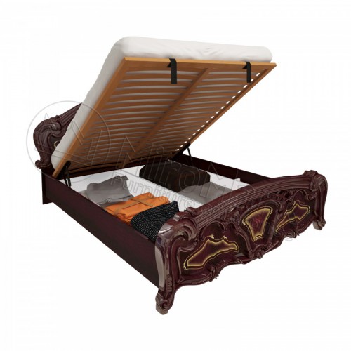 ЛІЖКО Реджина 1,8х2,0 Підйомне з каркасом МіроМарк Перо Рубіно