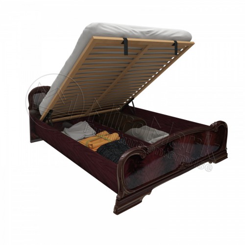 ЛІЖКО Футура 1,6х2,0 підйомне з каркасом МіроМарк перо рубіно