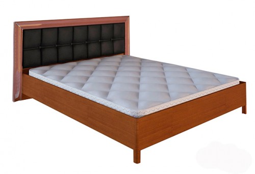 Кровать 1,8х2,0 Мягкая спинка без каркаса Bella МироМарк BL-39-BL Глянец Черный/Вишня Бюзум