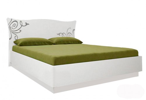 Ліжко 180 м'яка спинка підйомне Богема МіроМарк BG-49-WB Глянець білий