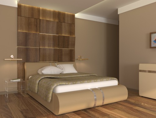 Кровать Loft Blonski темно-бежевый