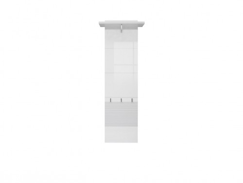 Вішалка  Flames PAN / 15/5 BRW білий / білий блиск