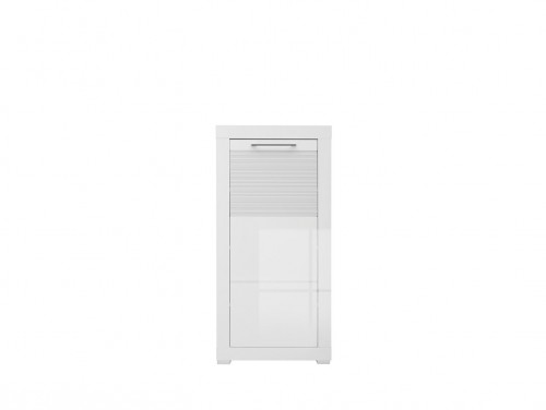 Тумба для обуви Flames REG1D / 11/5 BRW белый / белый глянец