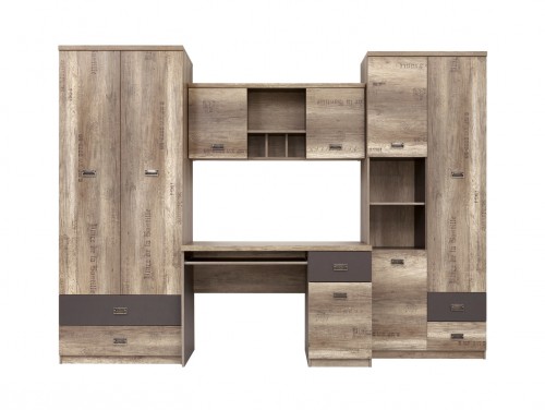 Комплект MALCOLM (BIU1D1S,REG3D2S,SFW2D,SZF2D2S) БРВ дуб каньйон монумент / сірий вольфрам