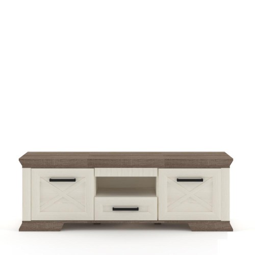 ​Тумба ТВ RTV167 МАРСЕЛЬ Гербор ясен снежный / дуб Сонома трюфель