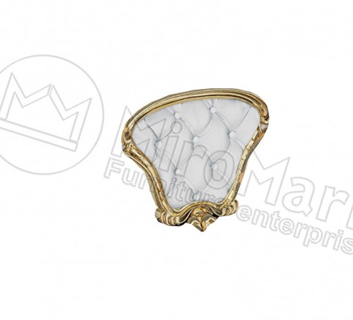 М'яка вставка для ЛІЖКА Єва 1,6х2,0   МіроМарк білий/золото