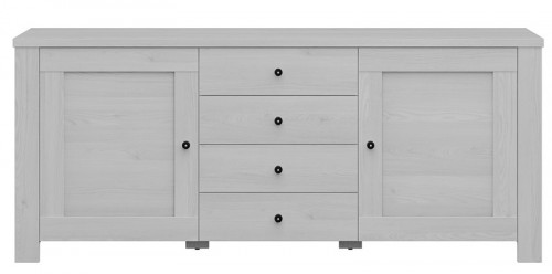 Комод KOM2D4S / 8/18 Amsterdam BRW лиственница sibiu серая